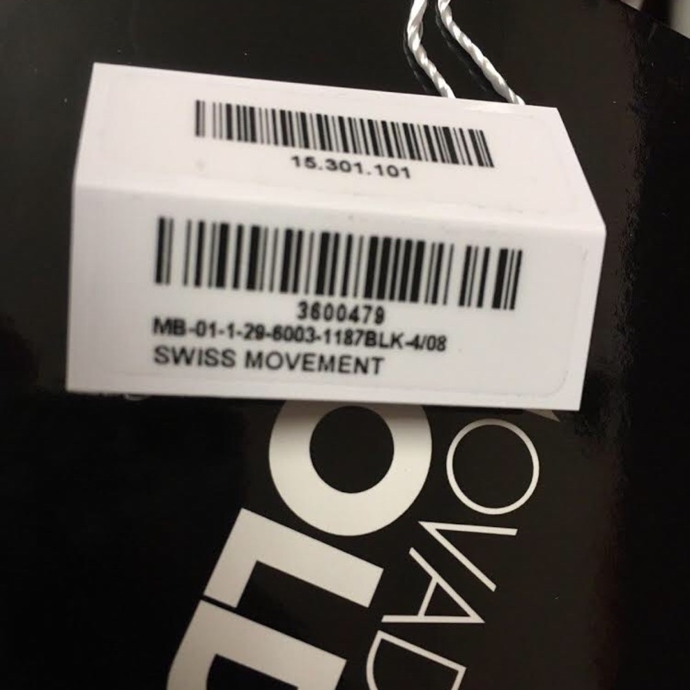 Movado Bold Watch Black Purple Stainless Steel - Picture 3 of 3